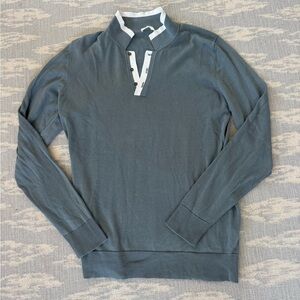 RYE 51 - 3-button cotton long sleeve sweater/shirt